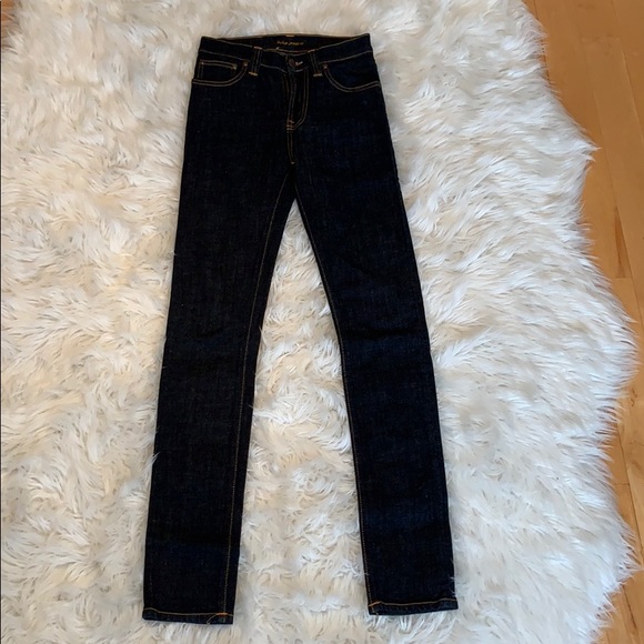Nudie jeans dark blue wash size 26 skinny fit - Picture 1 of 8